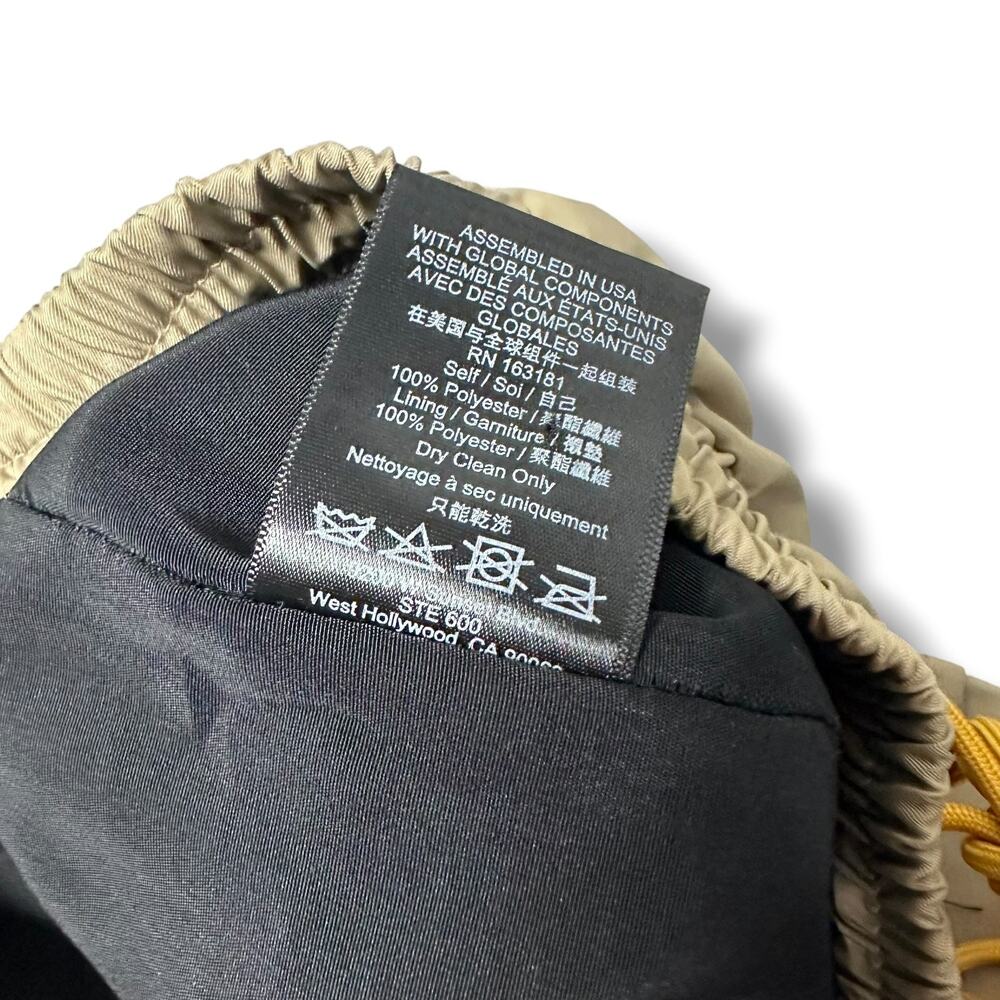Rhude Pre-Fall 2022 Cargo Pants Khaki Beige Nylon Drawstring Utility Jogger Sz M - Picture 9 of 11